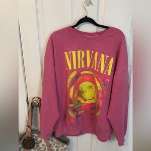 urban outfitters nirvana oversized crewneck s/m $55